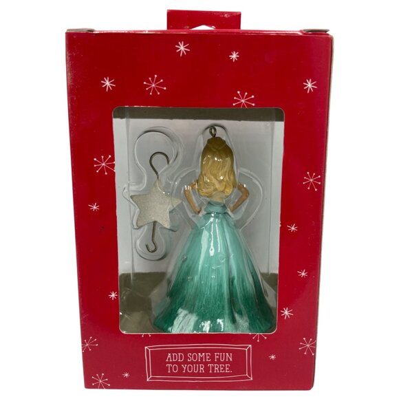 Hallmark Barbie Christmas Tree Ornament With 2016 Star Hook - Picture 15 of 16